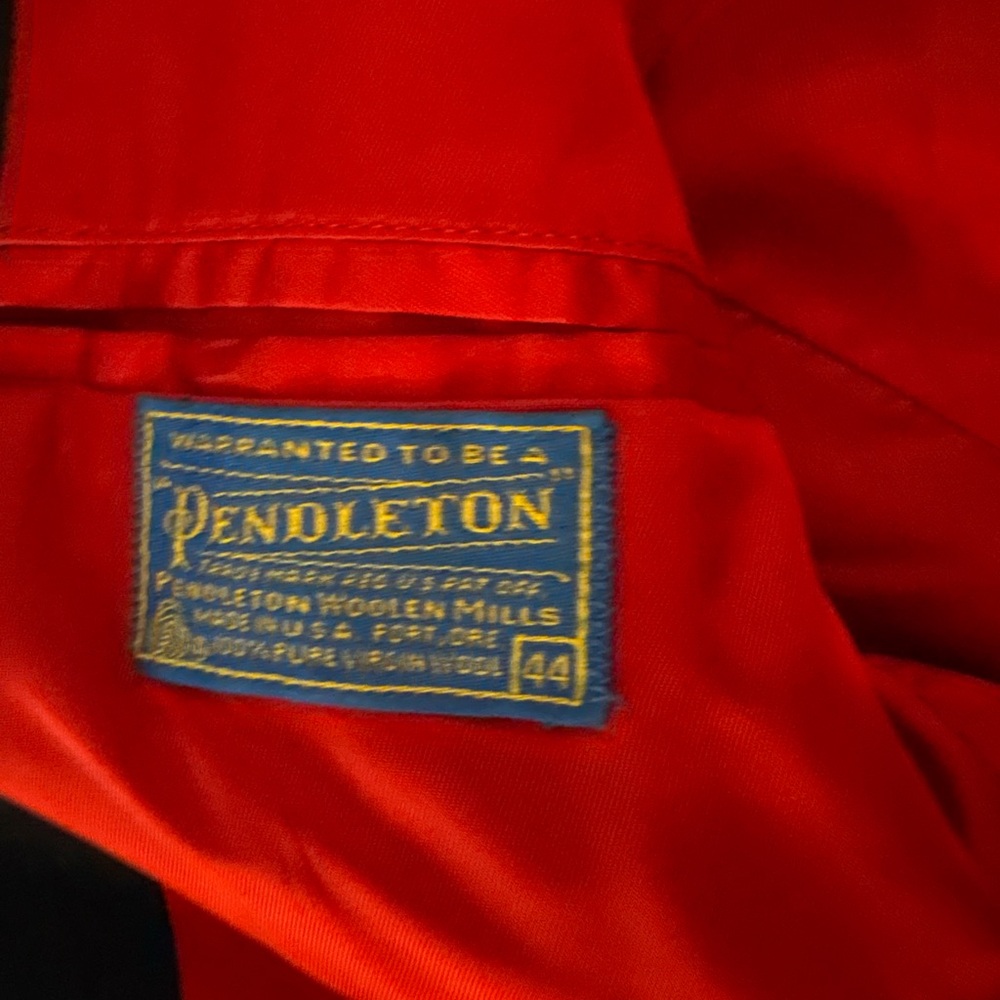 Pendleton vintage 100% wool black buttoned blazer… - image 6